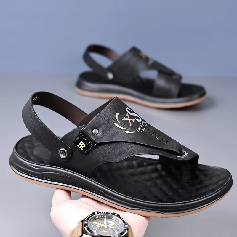 夏季软底防滑沙滩鞋男士凉鞋2025新款夹脚人字拖外穿男舒适凉拖鞋