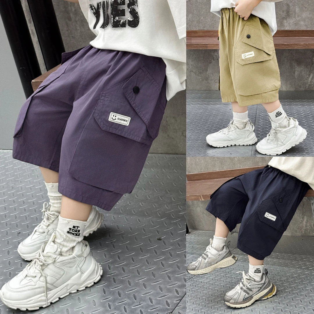 【高品质纯棉】儿童夏季薄款工装休闲短裤中大童宽松洋气百搭潮流