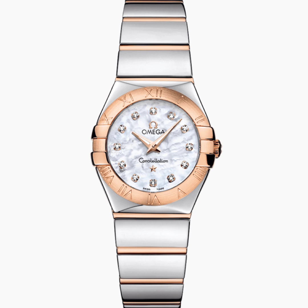 未使用 Omega/欧米茄 星座系列/24表经/石英/女士腕表/