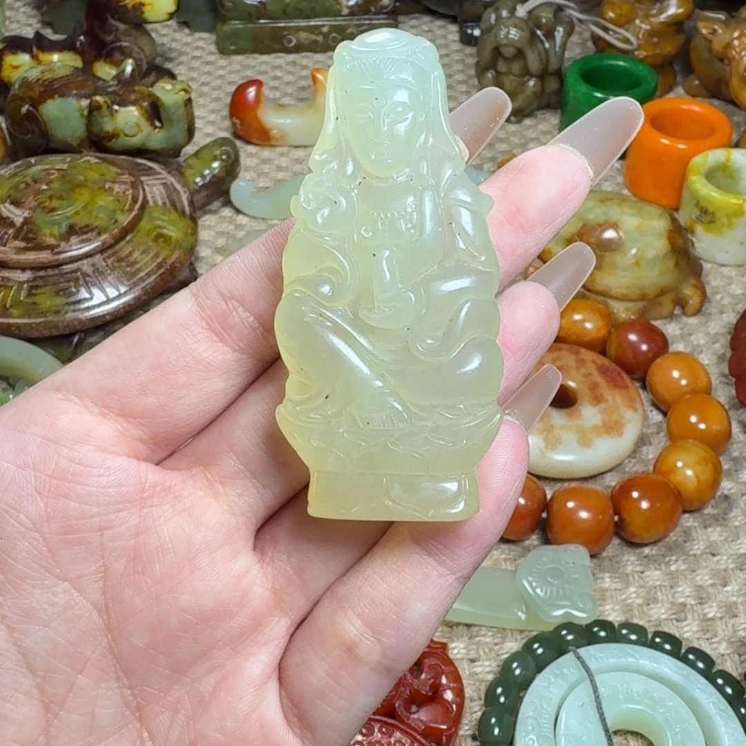 吊坠白玉菩提挂件