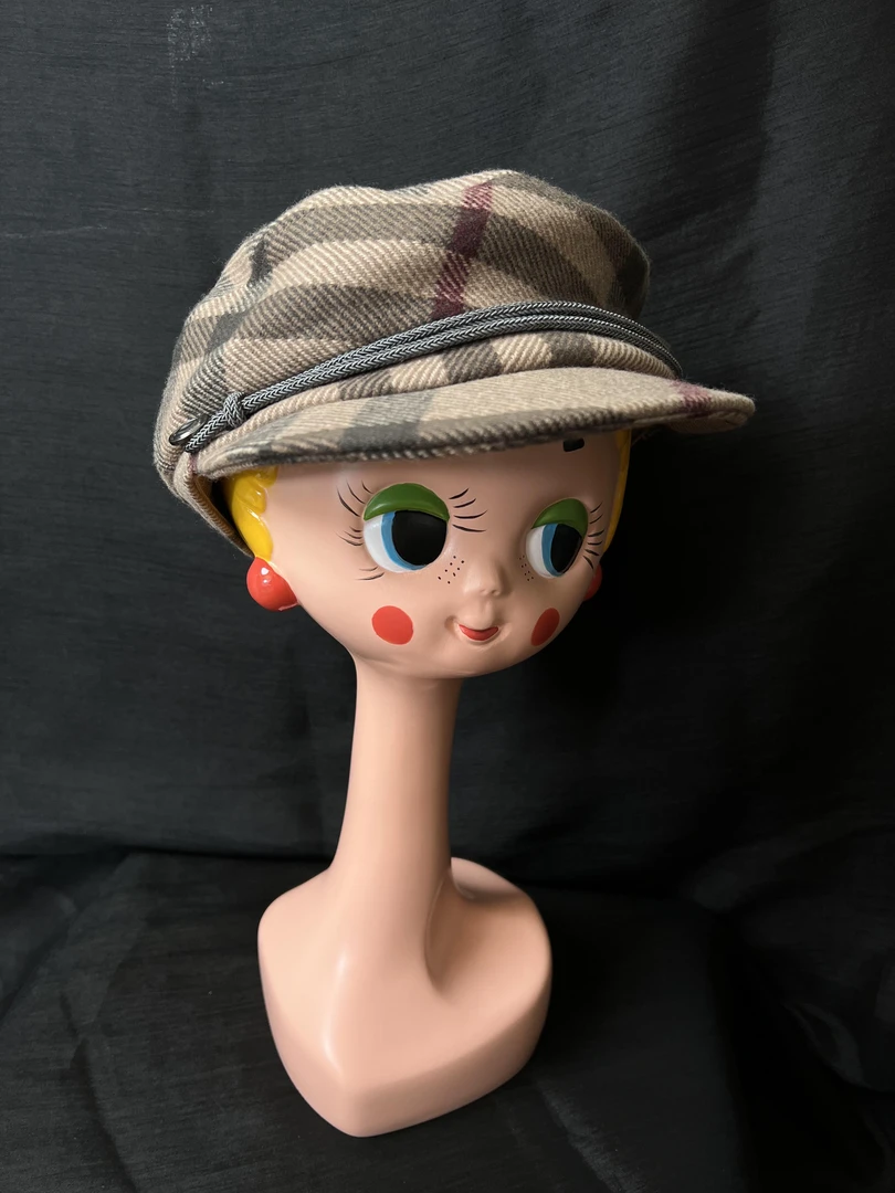 95新 BURBERRY/博柏利 Burberry vtg 英伦风格子帽子