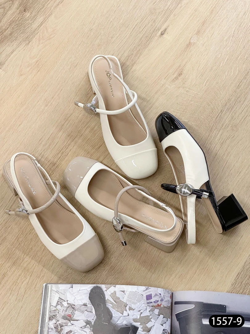 SE夏季时尚粗跟玛丽珍单鞋1557-9