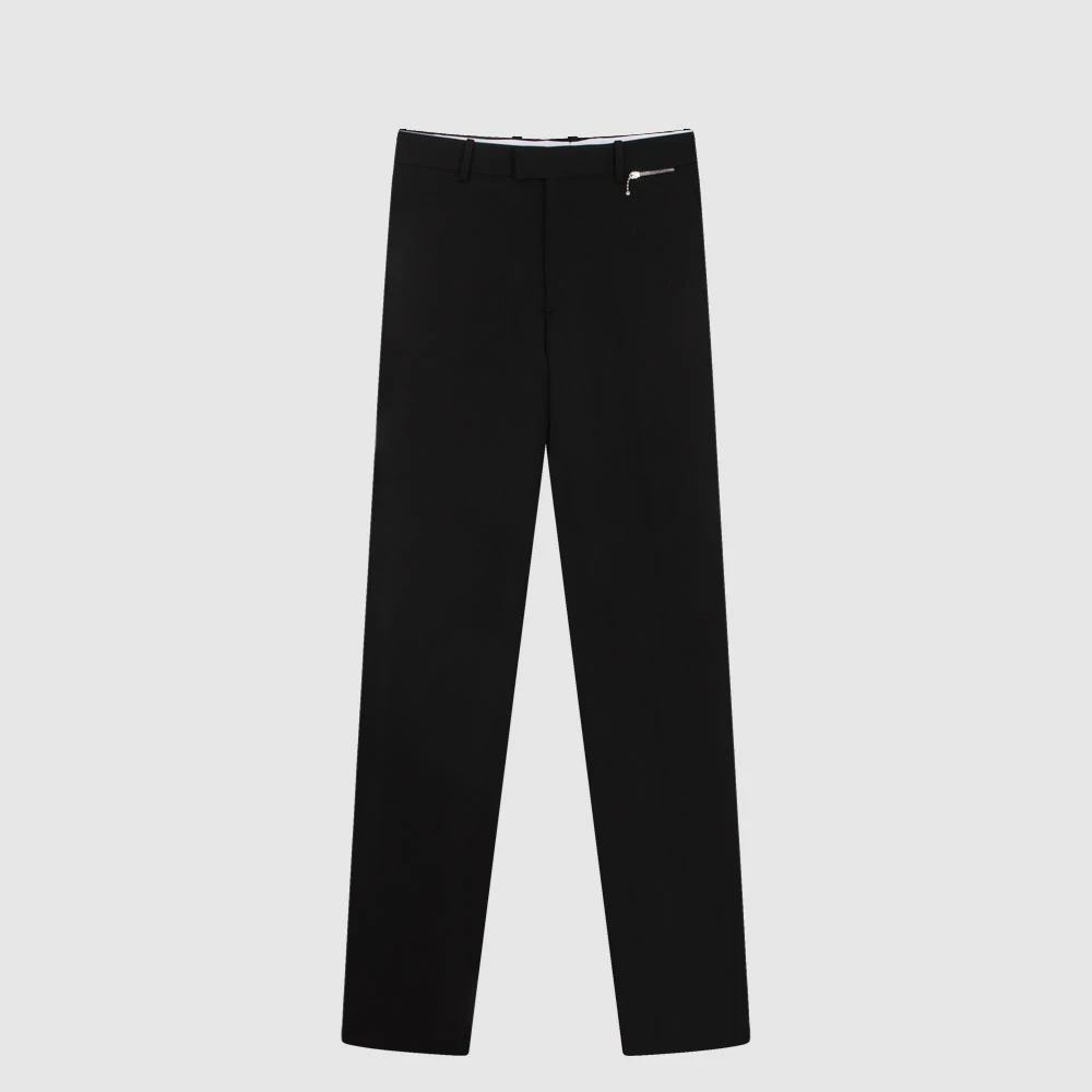 BURBERRY博柏利新品绵羊毛简约百搭时尚男修身西裤休闲裤8092659