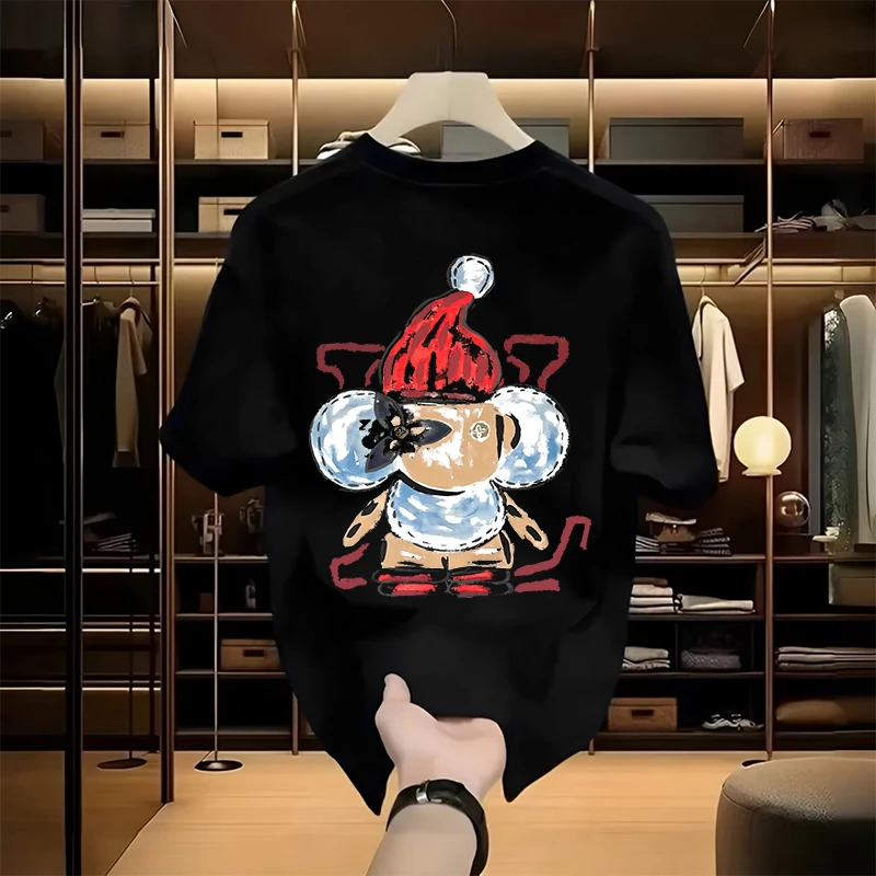 QUPENGME  设计师版男款纯棉T恤百搭时尚休闲DS-258