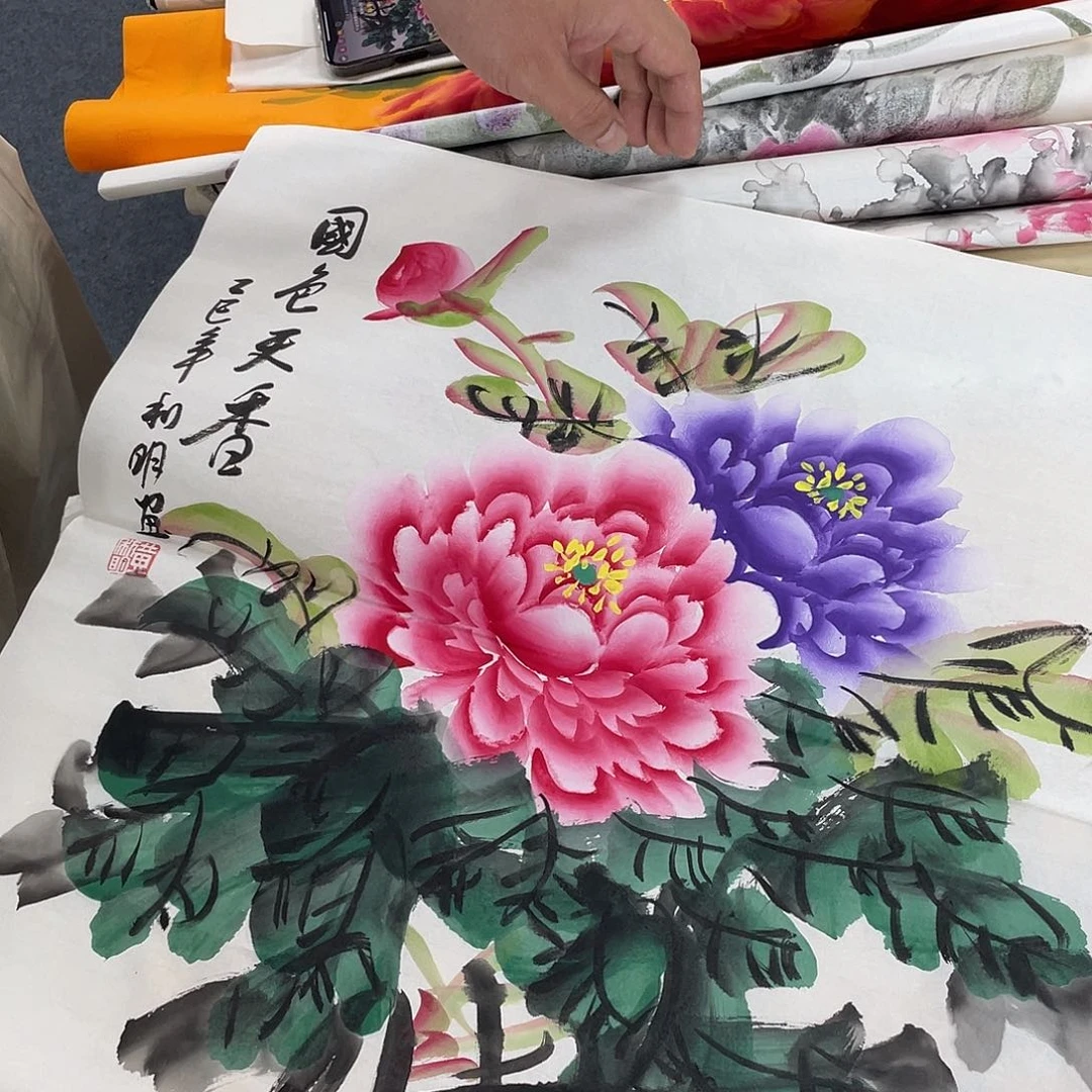 国画纯手绘字画宣纸