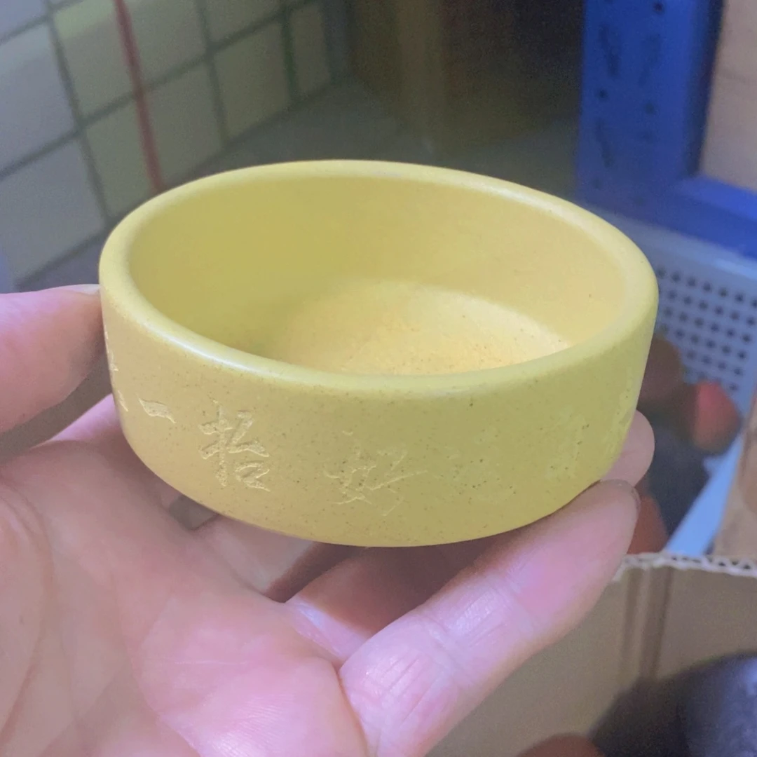 茶杯绿泥紫砂紫砂