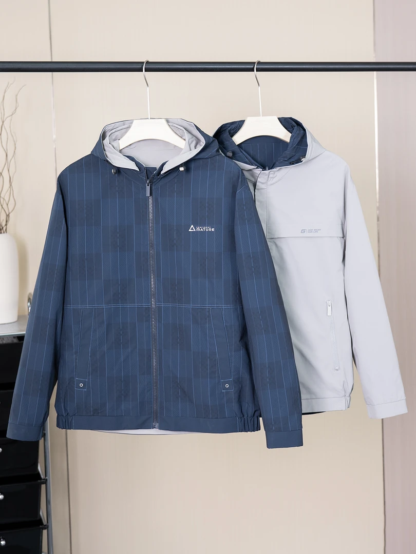 MT3Y652A【双面穿系列】可脱卸帽休闲外套