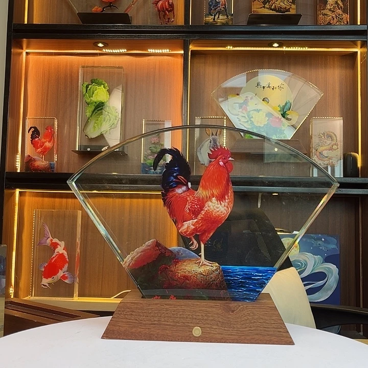 人造水晶小号公鸡