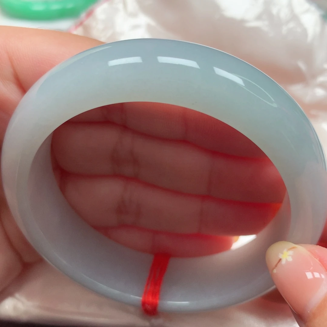 翡翠未镶嵌手镯4冰胶轮胎