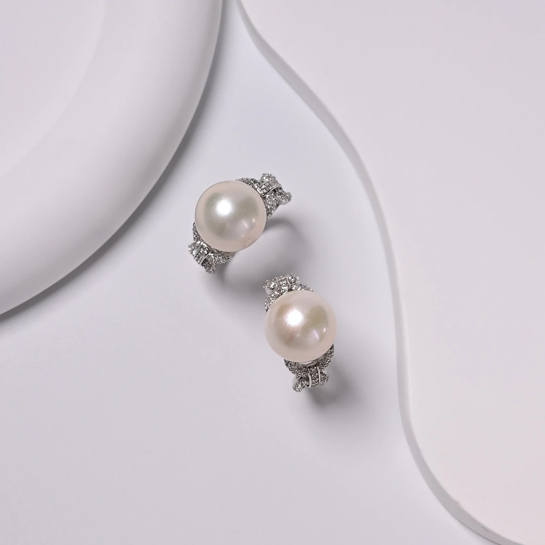 【云上好物】S925银镶嵌珍珠戒指-12mm多样性发一件-DS39283-27（JG）