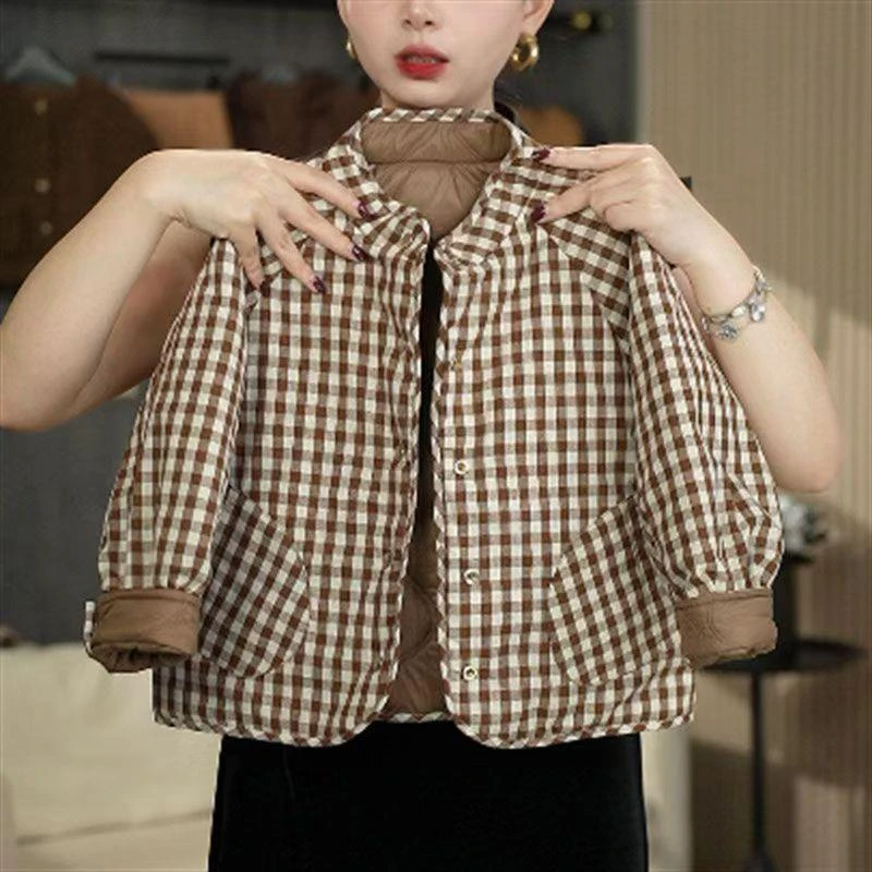 YeeHoO英氏【断码】男童两面穿外套秋冬款2025新款洋气女童棉服姐弟