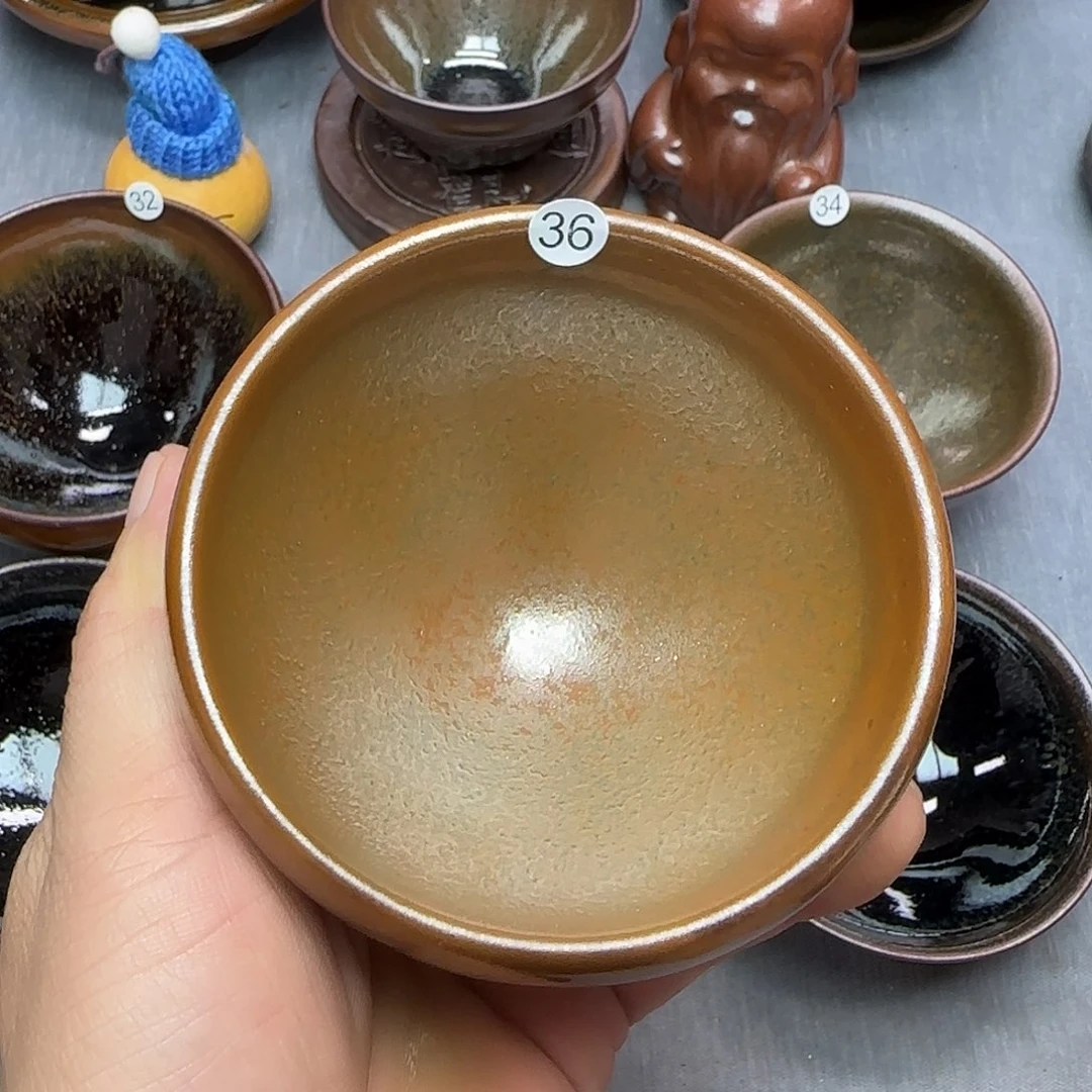 土***缘茶盏印春堂柴烧建盏