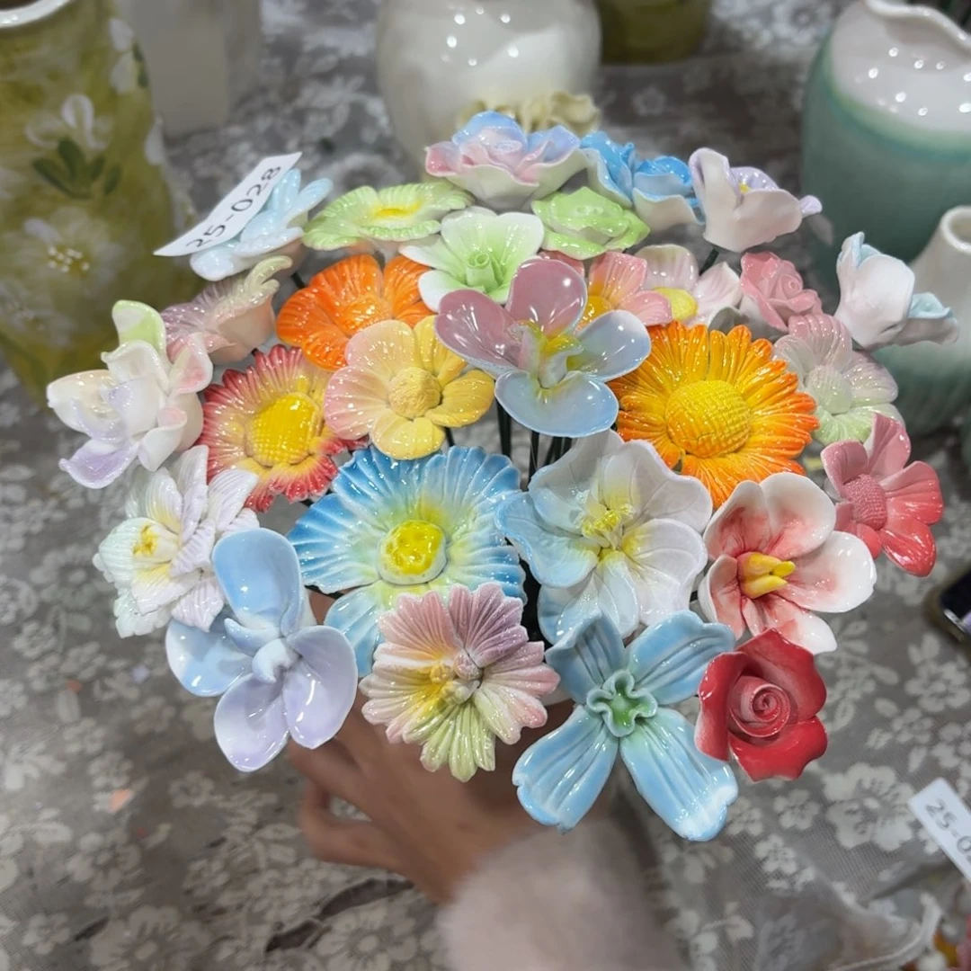 2528 陶瓷花拍满20元发货退款拉黑