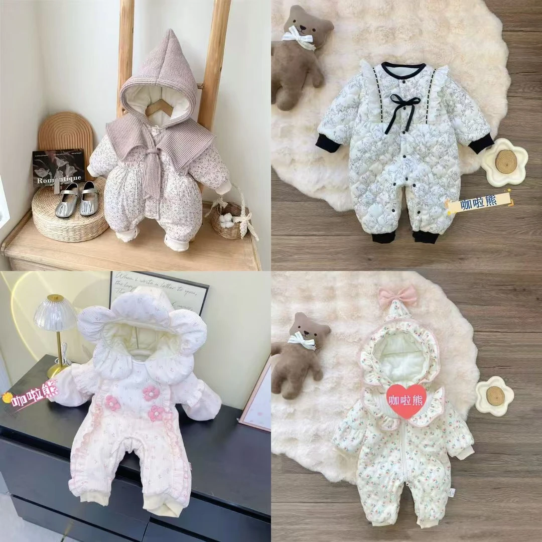 【A501-598】冬款宝宝外出百搭棉服连体外套夹棉家居服