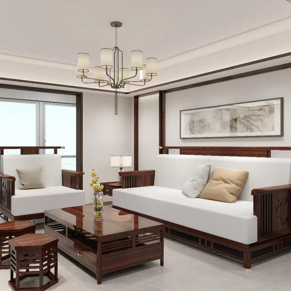 满堂弘爆款04官帽沙发1+2+3