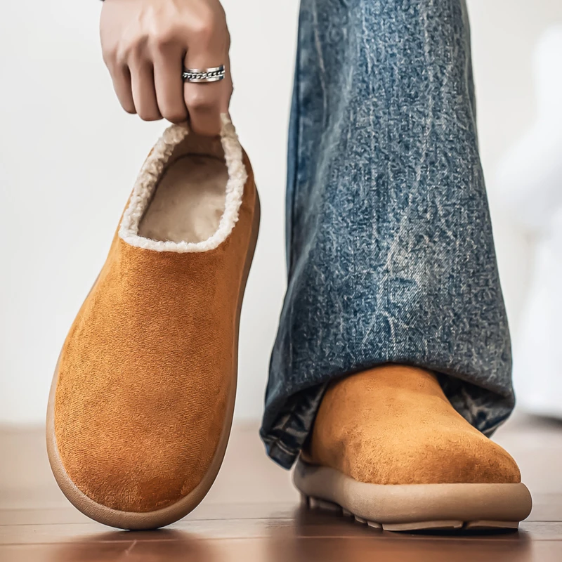 OFF-colour冬季休闲包跟时尚厚底男士百搭加绒加厚男鞋保暖加厚