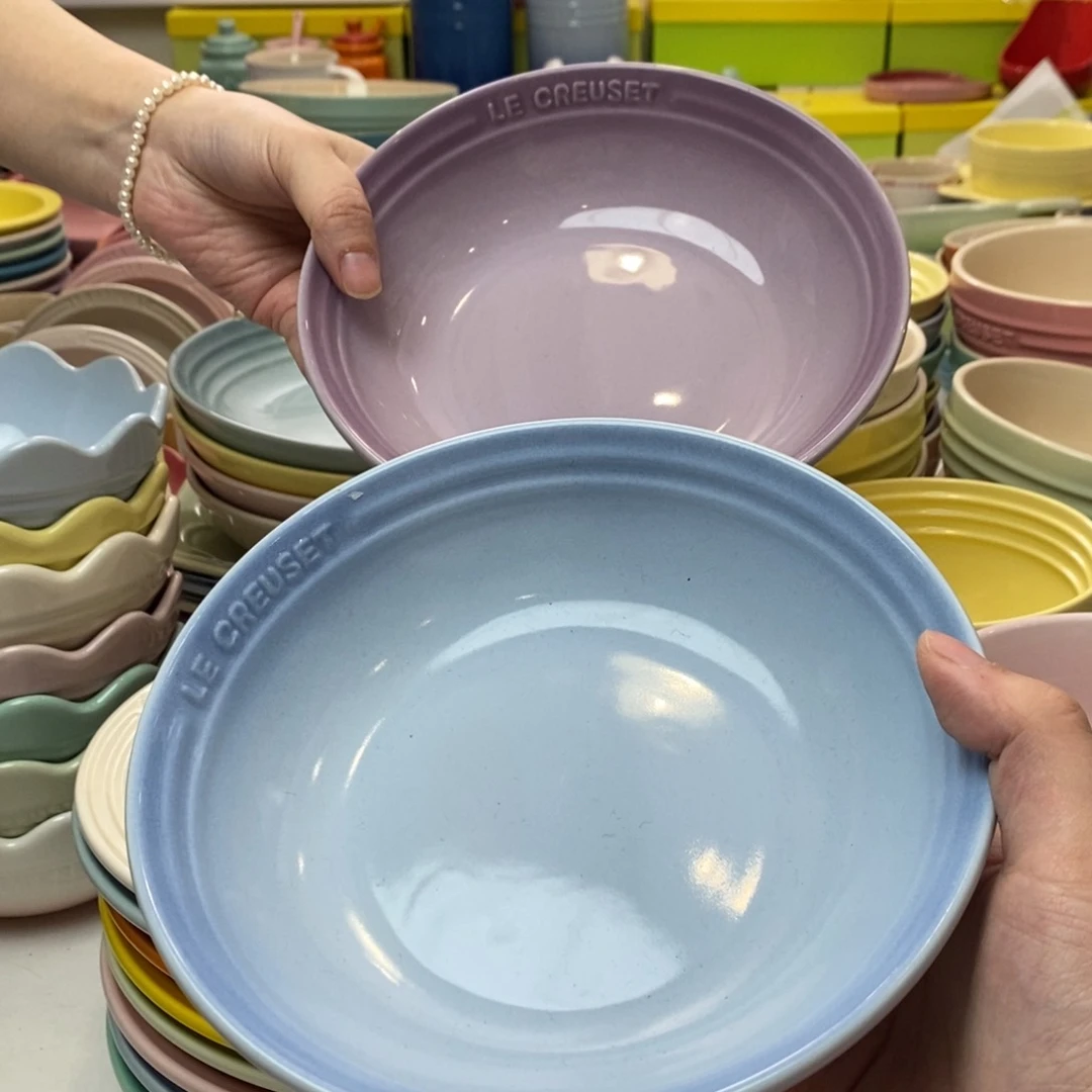 瓷片微瑕2个7英寸燕麦盘