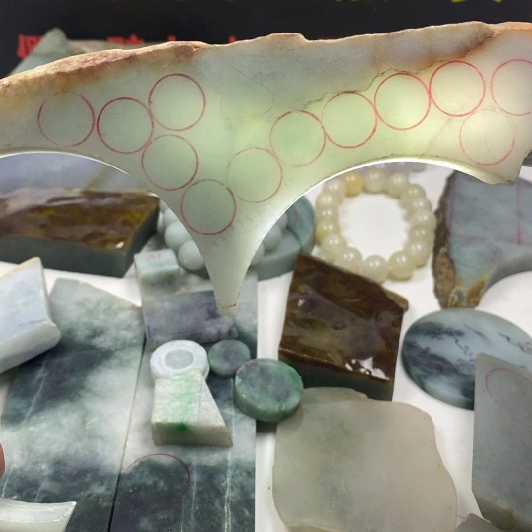 翡翠散珠天然缅甸翡翠a货1