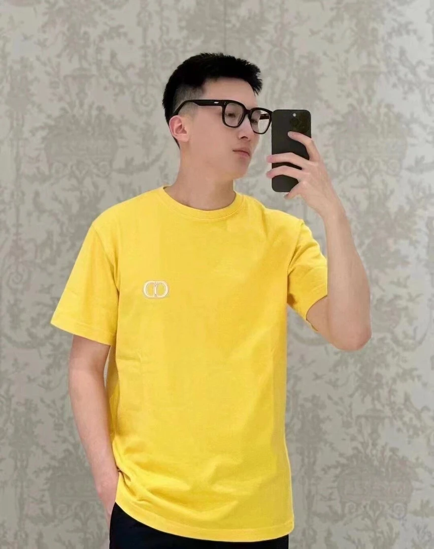 未使用 DIOR/迪奥 男女同款经典CD刺绣休闲短袖T恤衫102185