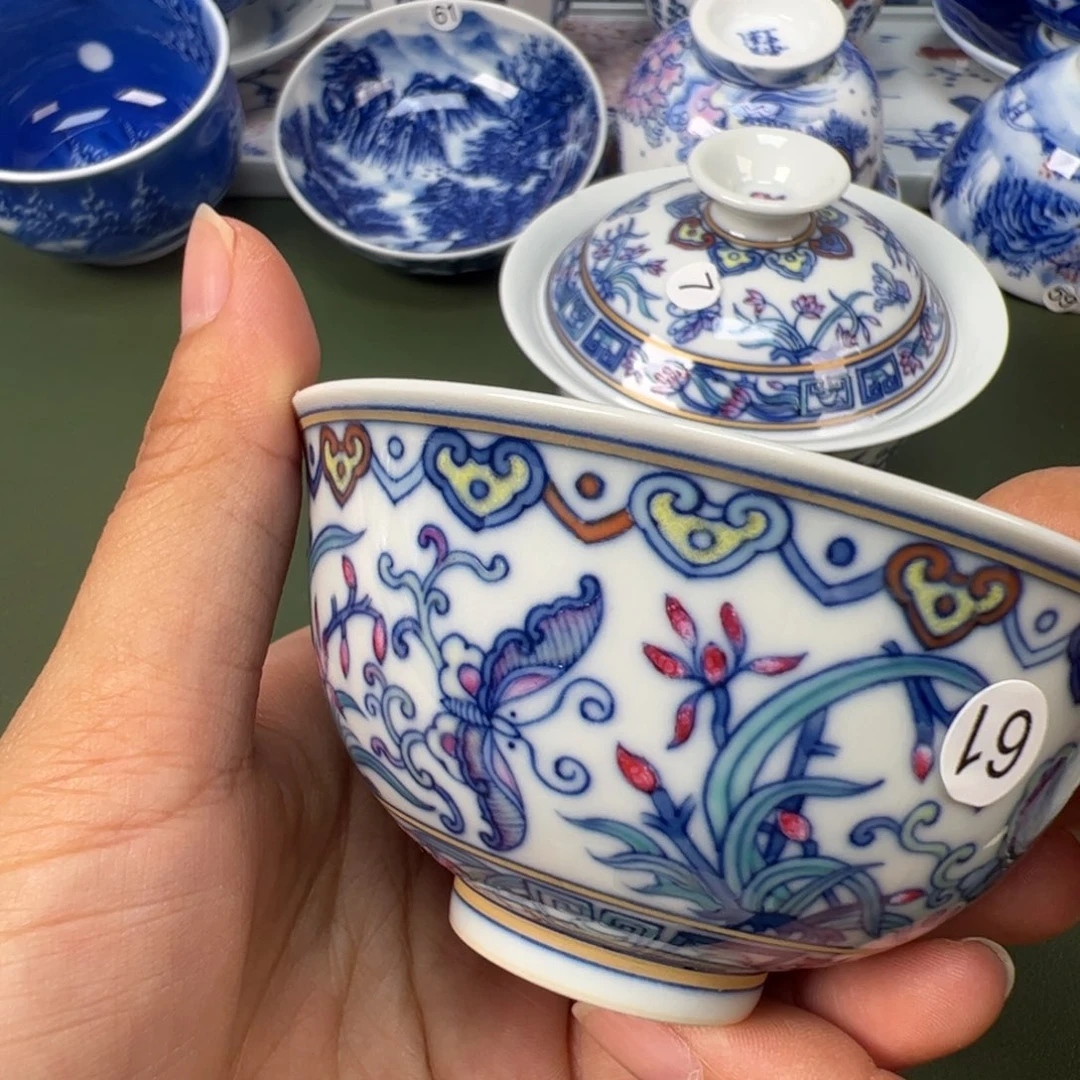 景德镇纯手工纯手绘茶具木木61
