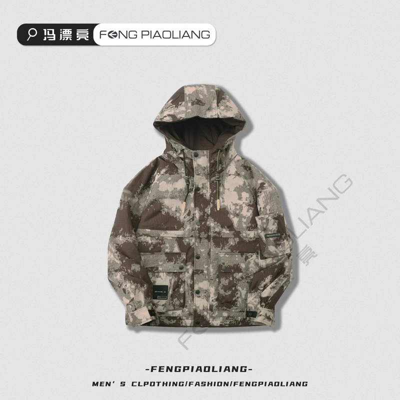 深咖【荒野玫瑰羽绒服】23059冬季宽松时尚户外潮流保暖情侣款