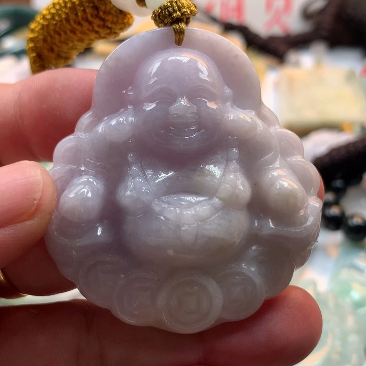 翡翠未镶嵌颈饰保真天然a货翡翠