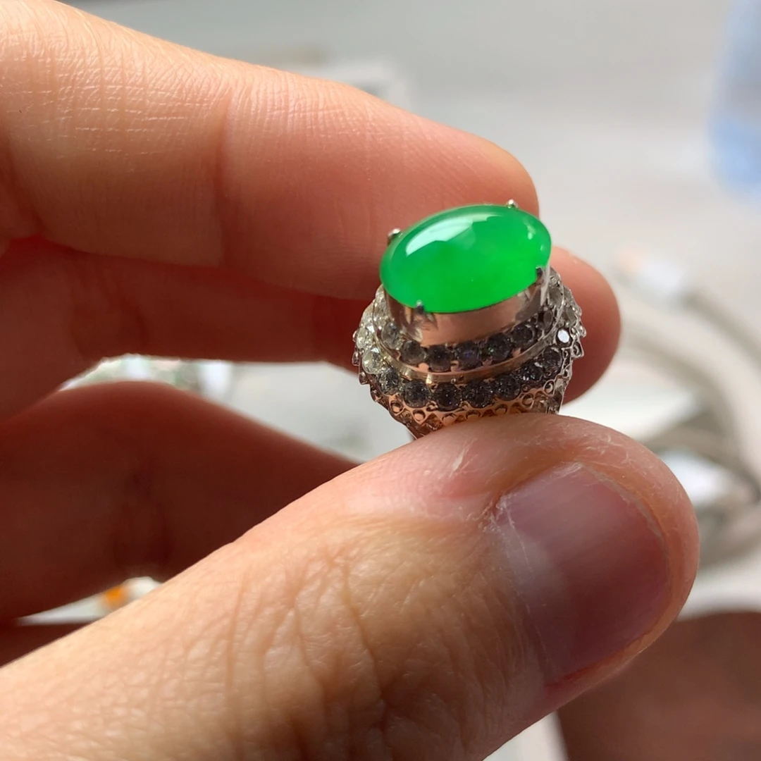 定制翡翠未镶嵌缅甸天然翡翠a货