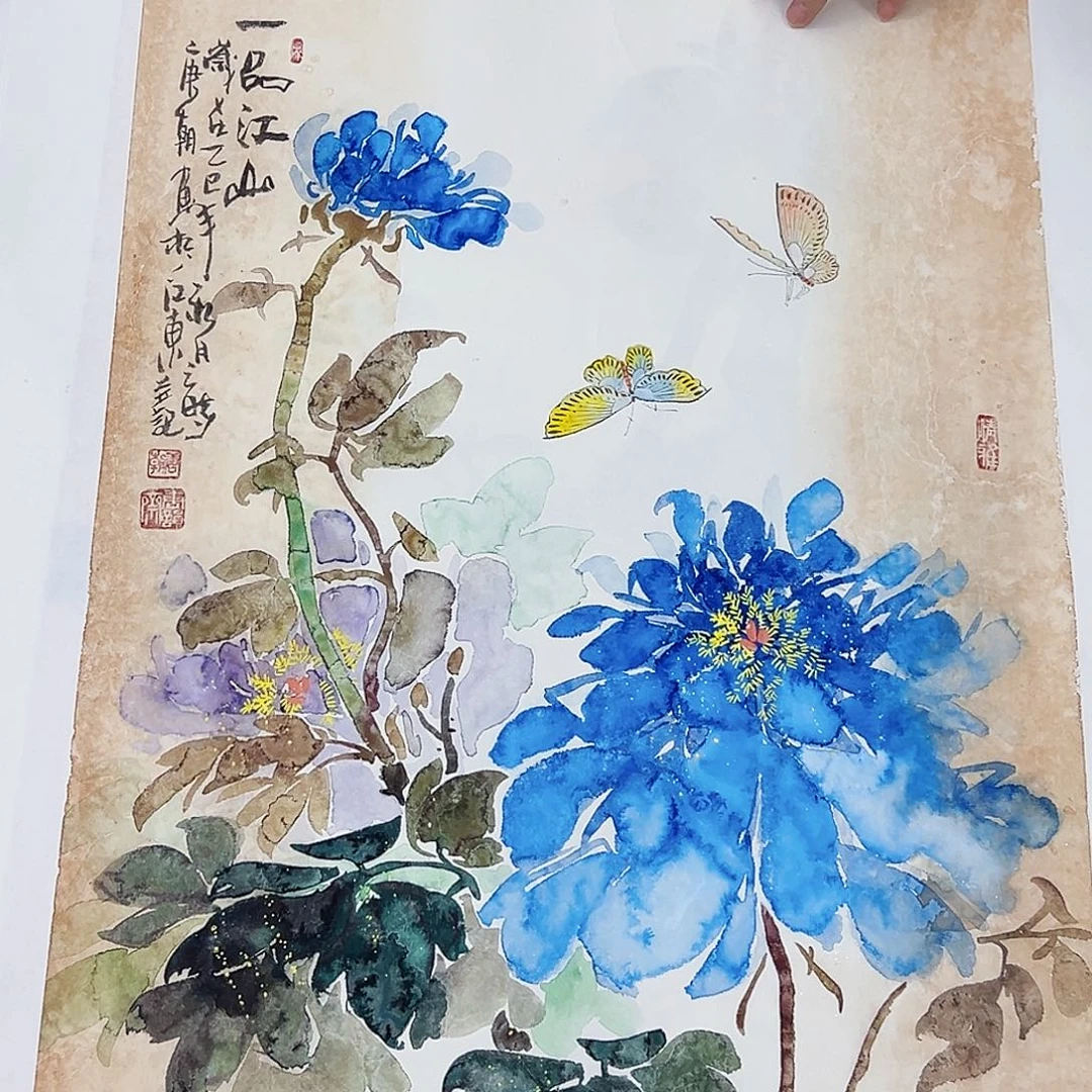 国画事事顺心如意万事如意