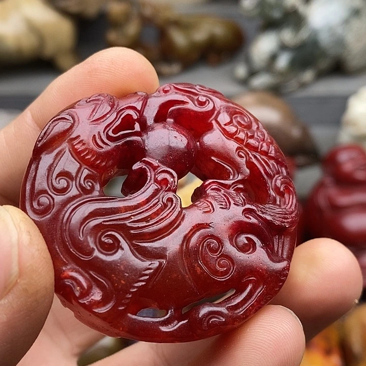 未镶嵌蛇纹石玉颈饰