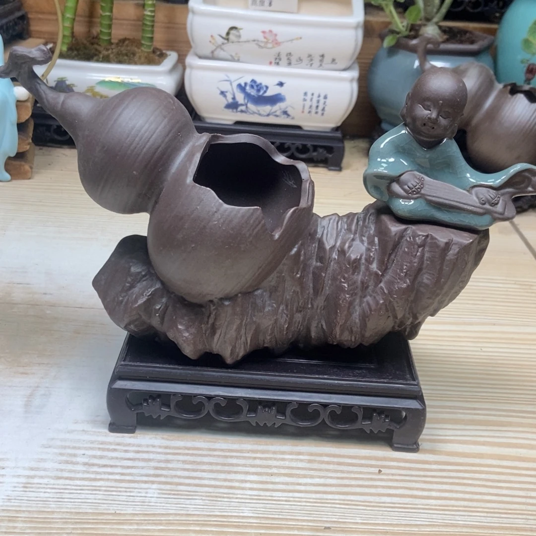 瓷片陶瓷花盆陶瓷艺术