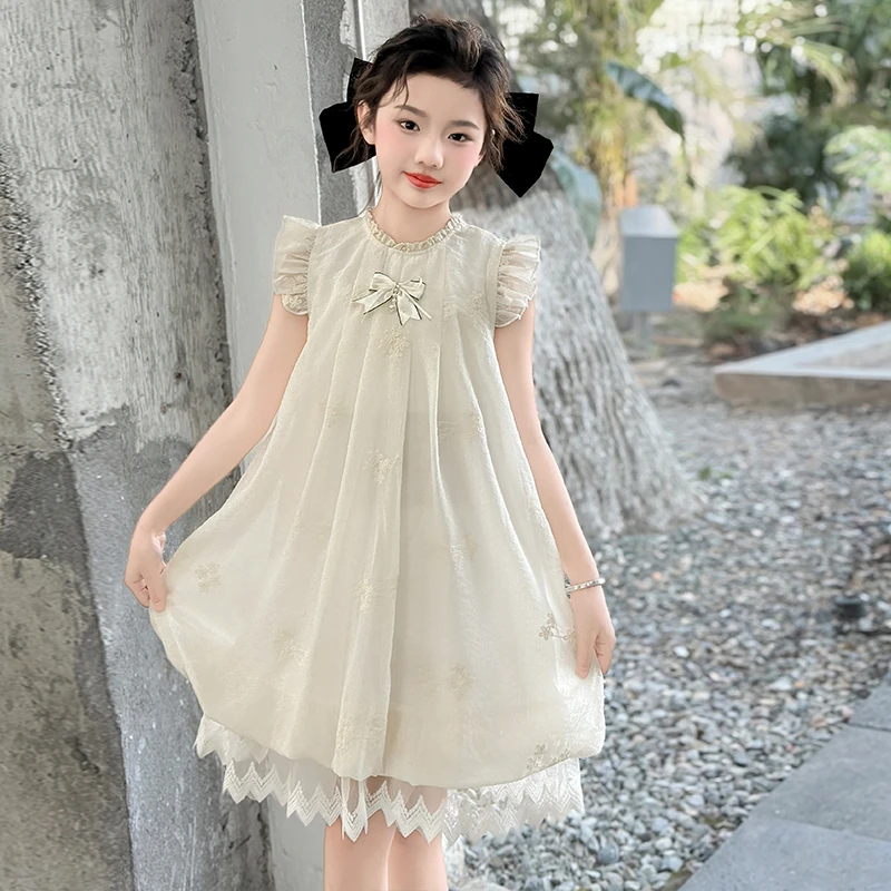 女童夏装连衣裙2025新款洋气儿童裙子夏季童装小女孩公主裙