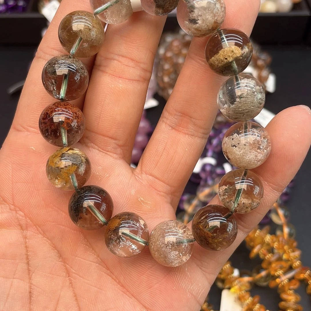 水晶手串未镶嵌今***家8四季幽灵15mm