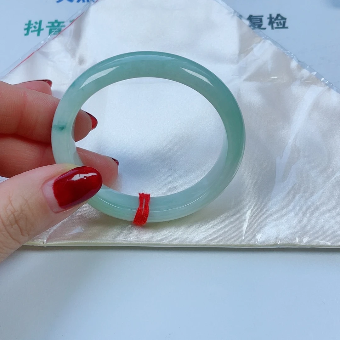 翡翠未镶嵌手镯贵妃5472宽13厚8