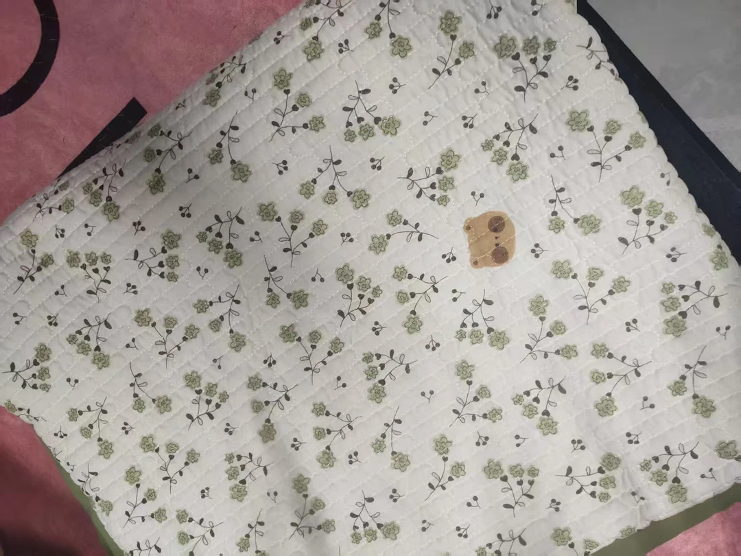 【绿色碎花】A类双面加厚绗缝亲肤透气柔软防滑水洗四季通用床盖