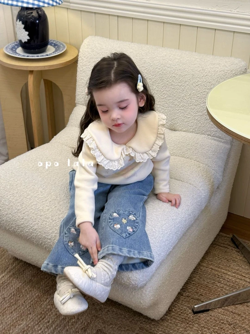 opolala·25深秋~娃娃领花边打底衫77057（汉服）