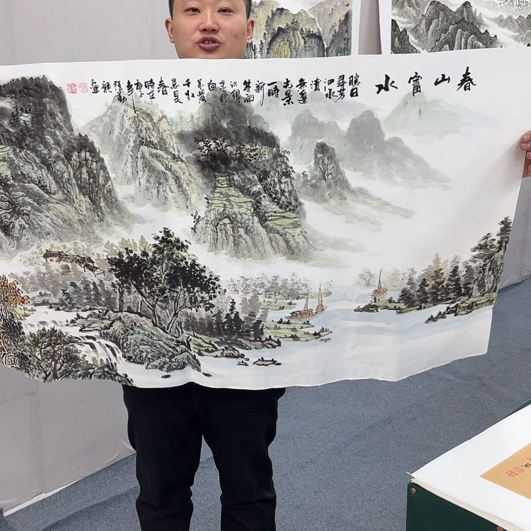 国画宣纸国画纯手绘作品