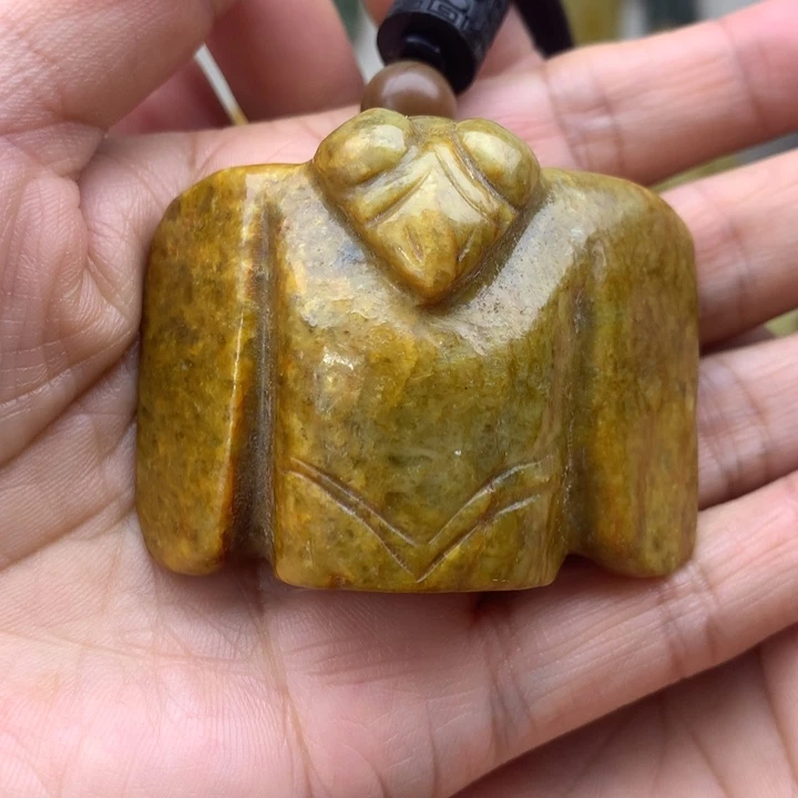 【闪购商品】岫岩河磨玉（透闪石质玉）吊坠未镶嵌