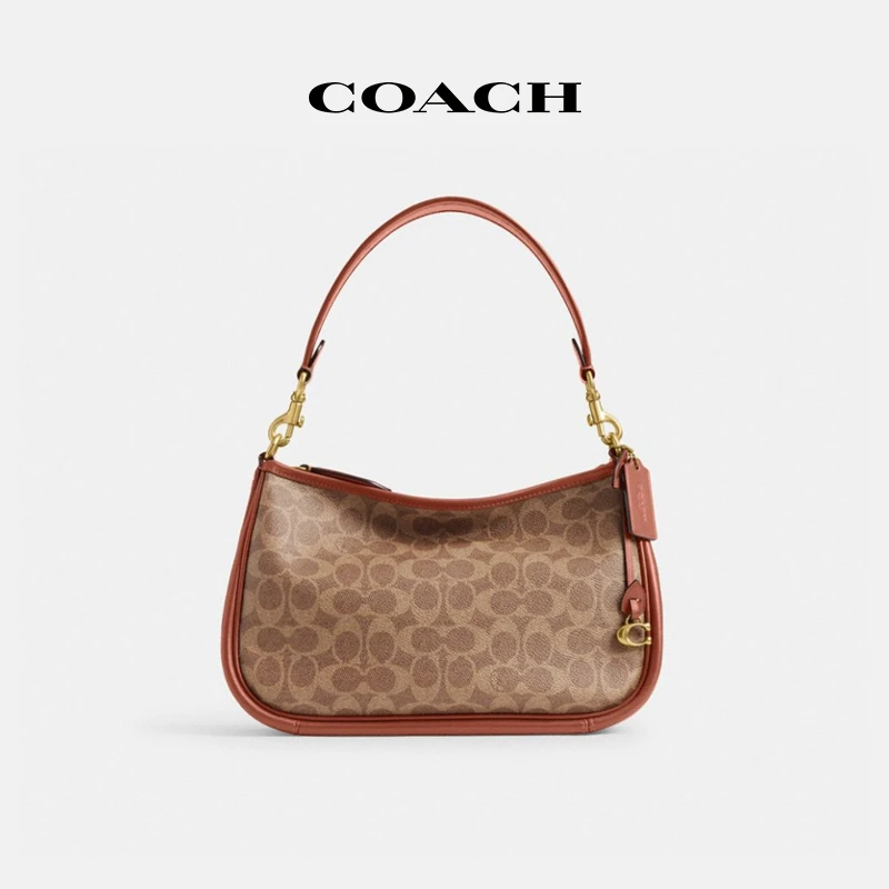 【可姐专属】COACH/蔻驰 经典标志帆布CARY斜挎包