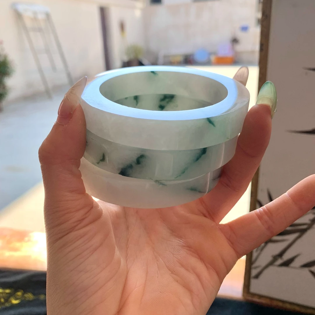 天然缅甸翡翠A货手镯5294211729（多样性发其一）