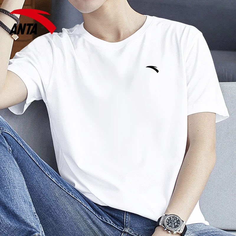 安踏短袖男t恤夏季新款男士速干透气半袖休闲上衣官方正品运动服