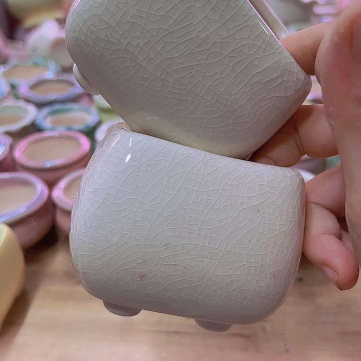 陶瓷花盆当场满12包邮