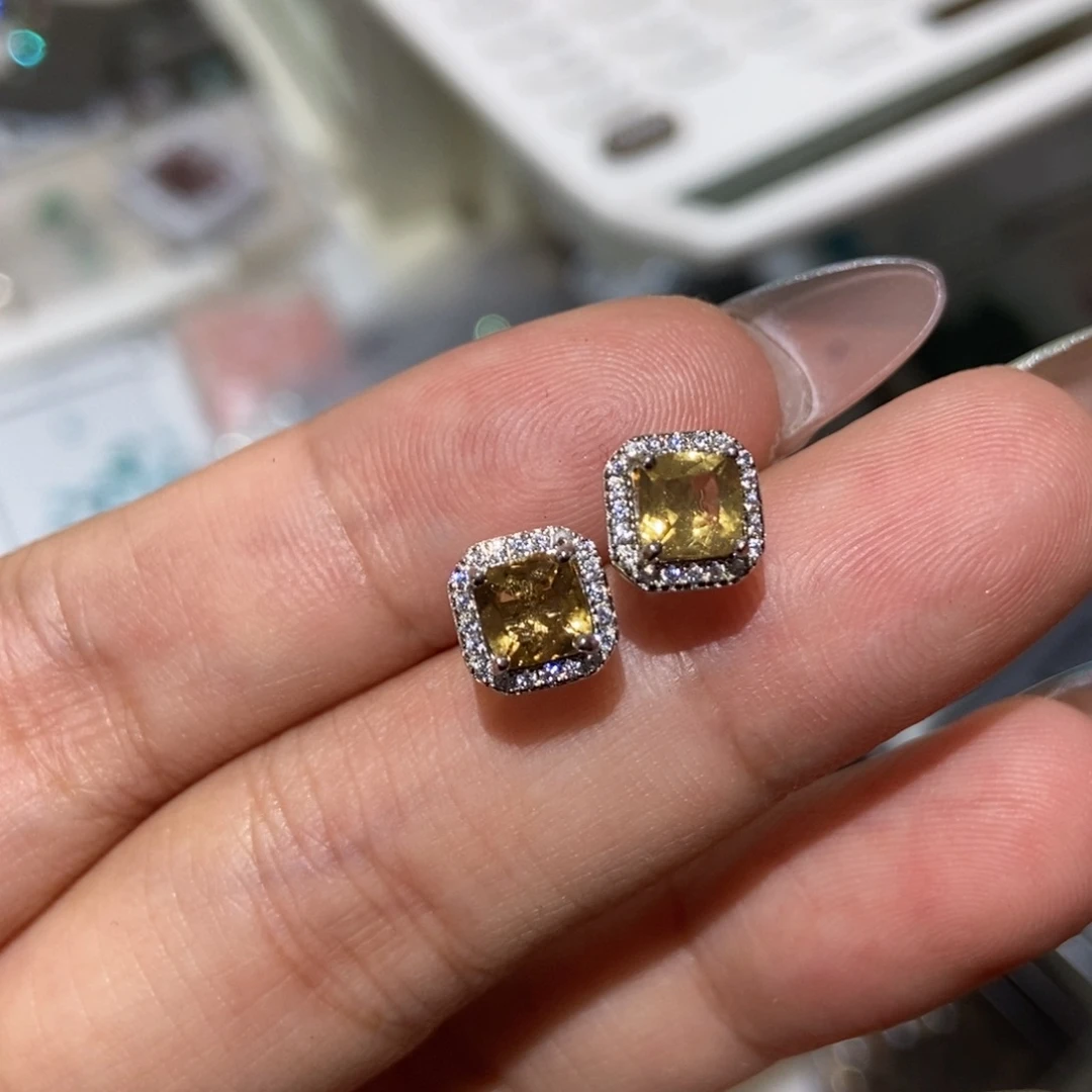 银S925镶嵌戒指黄晶