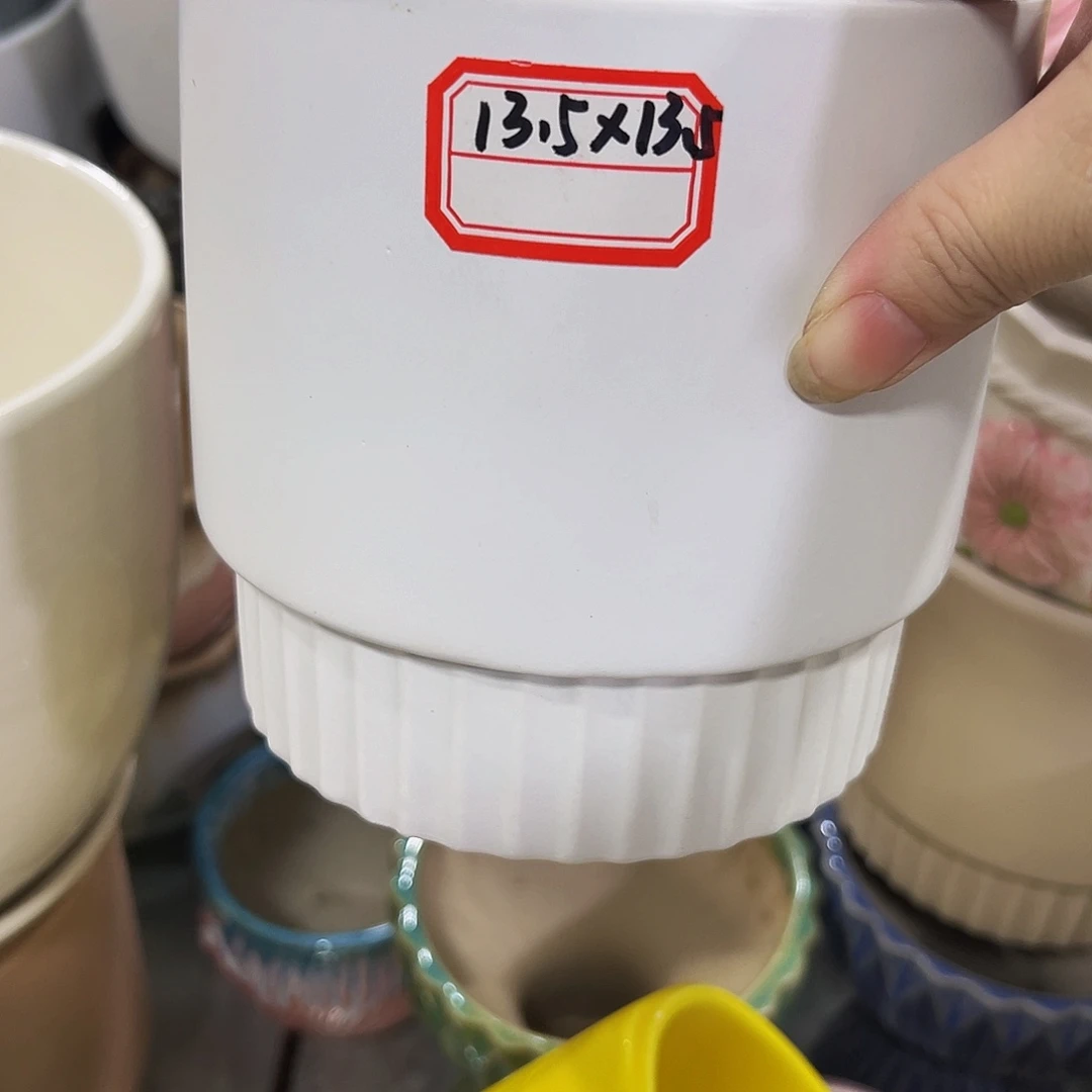 外贸尾单陶瓷花盆凑单10米包邮