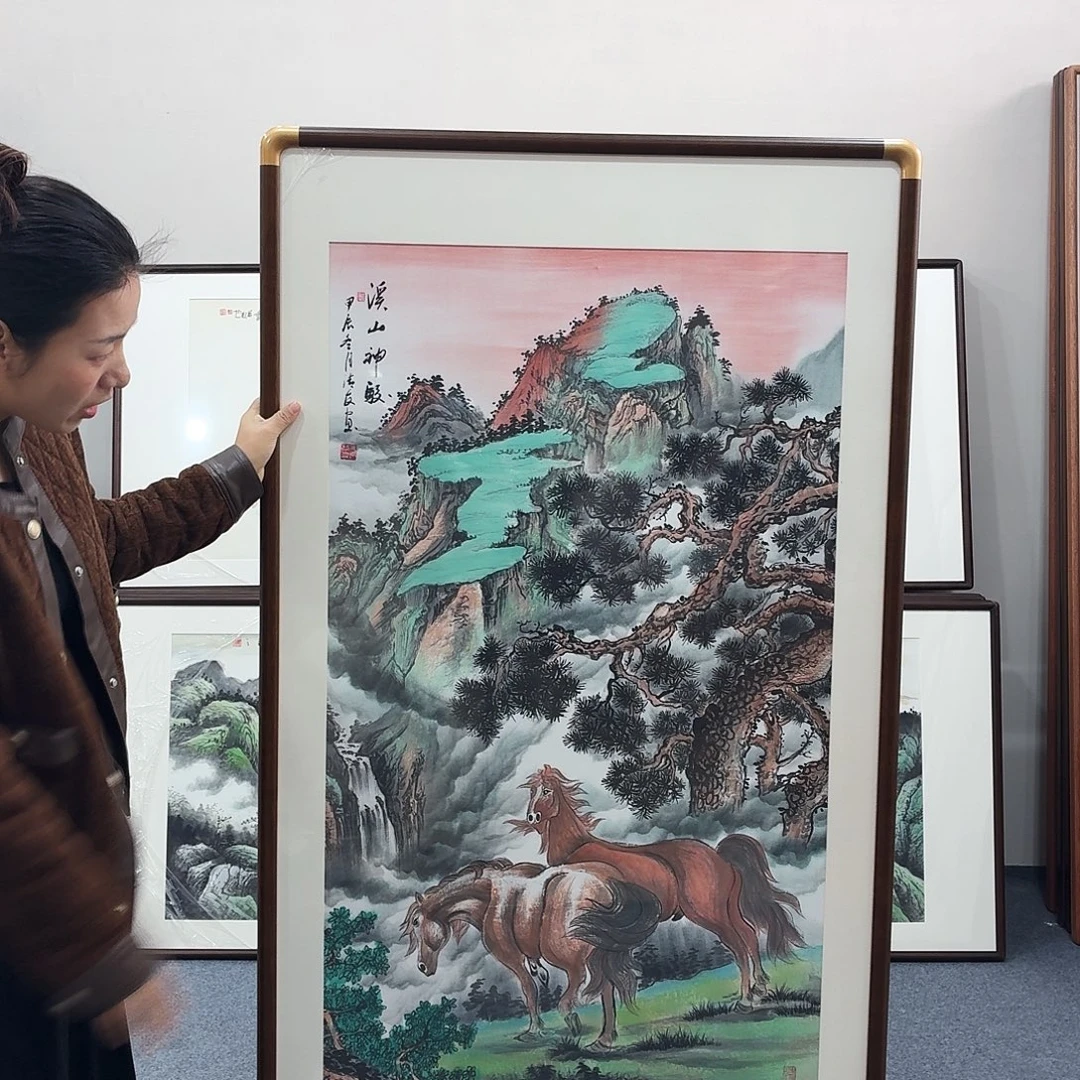 国画手绘作品160-80尺寸