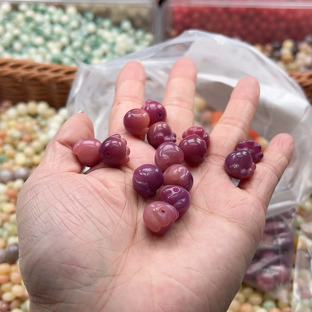 白玉菩提吊坠z/12mm/10+10颗微瑕