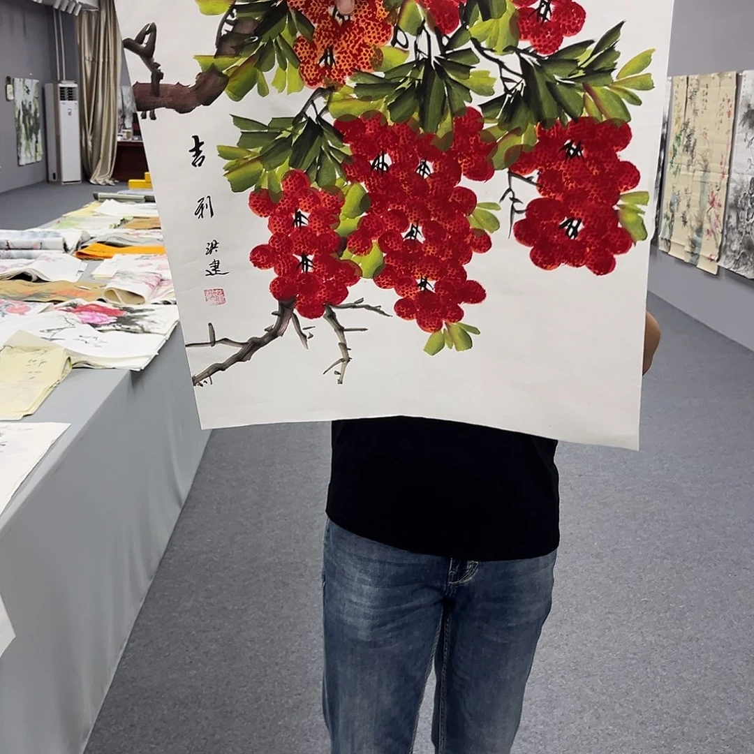 国画国画老师手绘作品