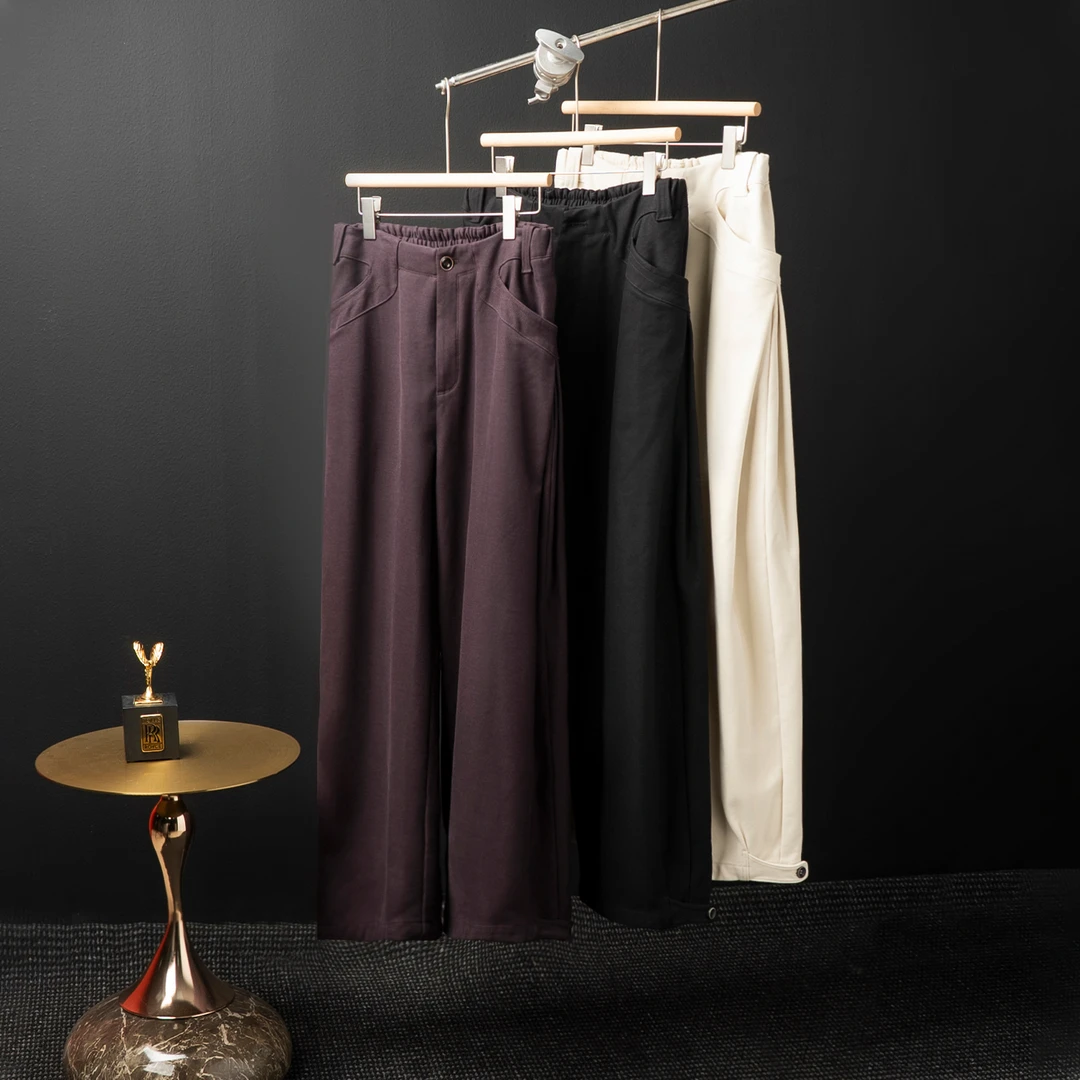 言吉潮牌美式高街轻奢中腰宽松直筒水洗男士休闲牛仔长裤YJ27385