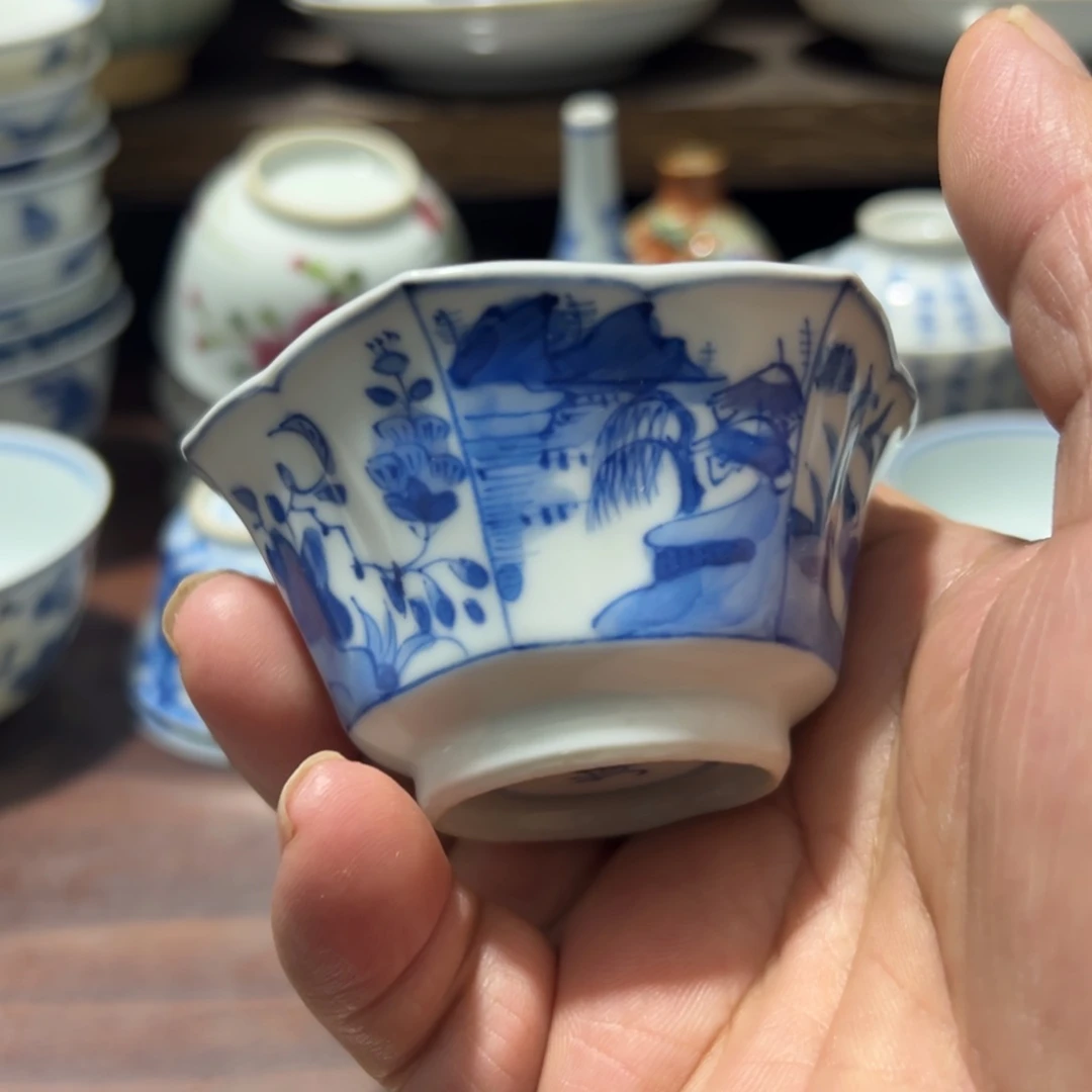 N***月青花瓷器茶杯系列茶杯