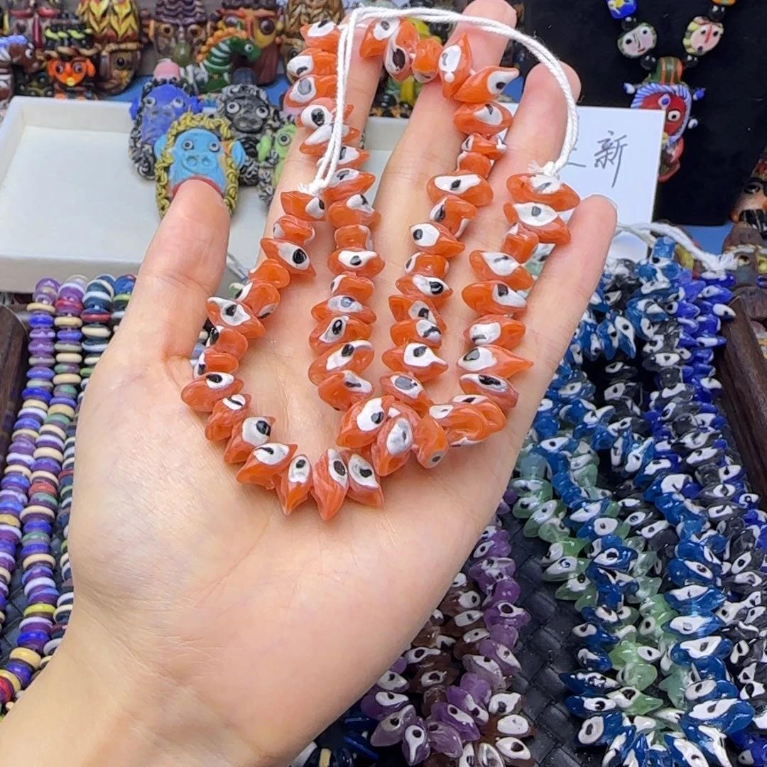 琉璃非金属玻璃颈饰眼睛链子