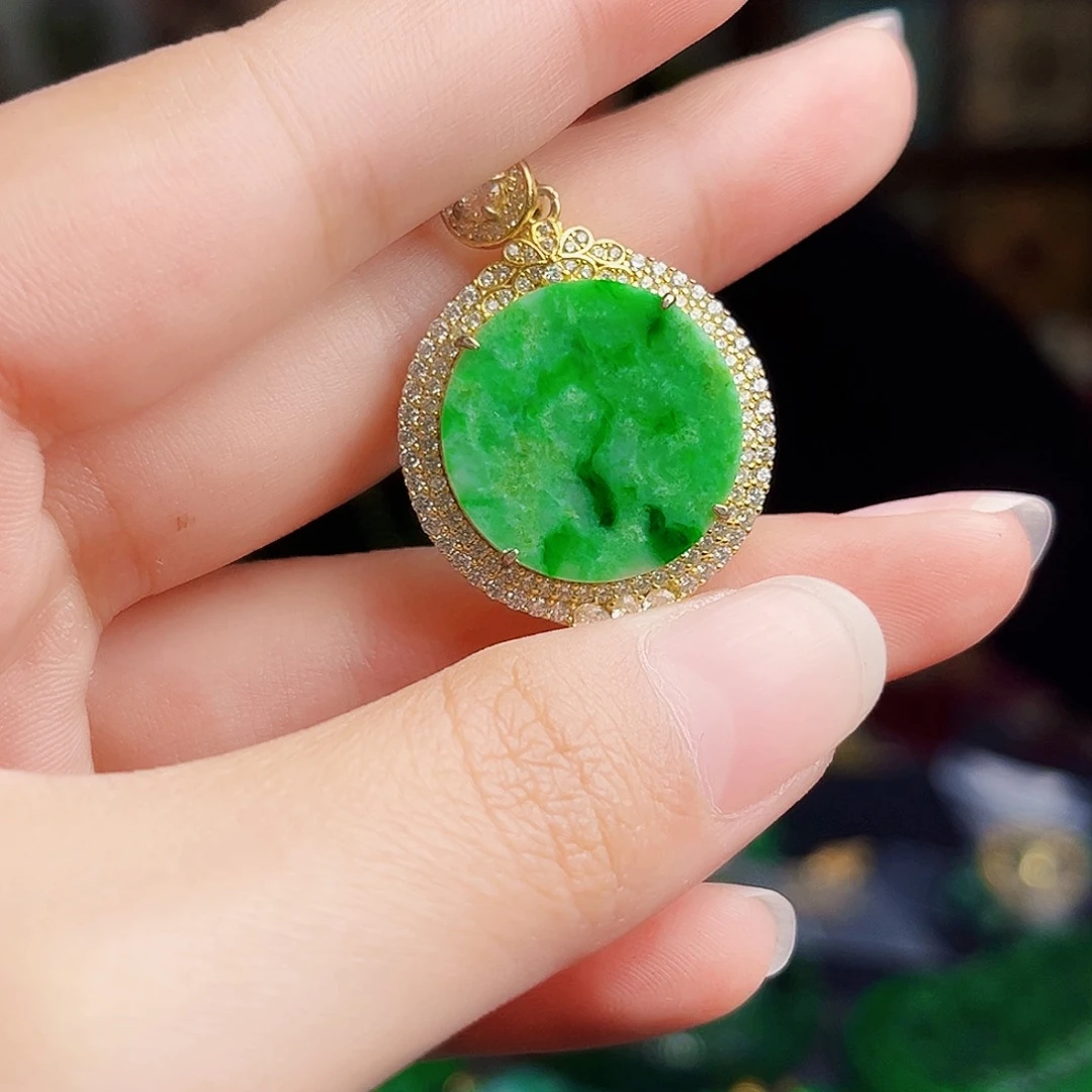 颈饰银S925镶嵌翡翠多样性